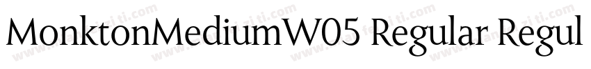 MonktonMediumW05 Regular Regular字体转换
